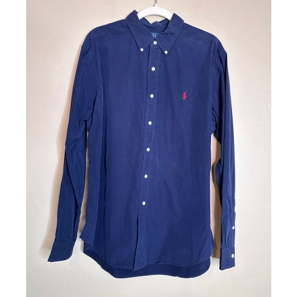 Men's Ralph Lauren Dark Navy Classic Fit Button Up Shirt XL
